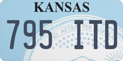 KS license plate 795ITD