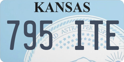 KS license plate 795ITE