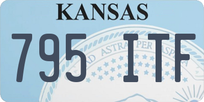KS license plate 795ITF