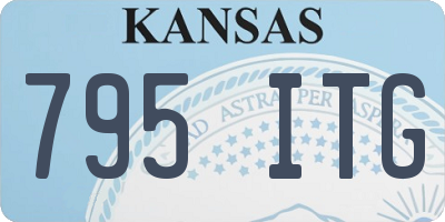 KS license plate 795ITG