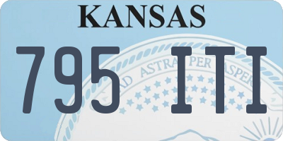 KS license plate 795ITI