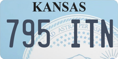 KS license plate 795ITN