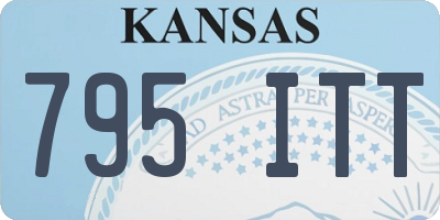 KS license plate 795ITT