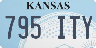 KS license plate 795ITY