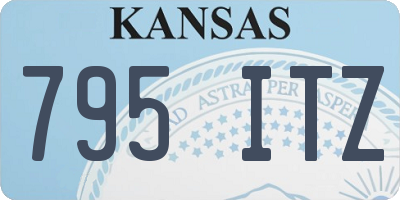 KS license plate 795ITZ