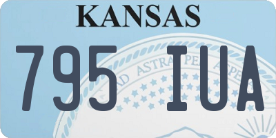 KS license plate 795IUA