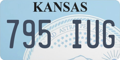 KS license plate 795IUG