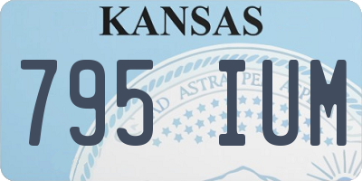 KS license plate 795IUM