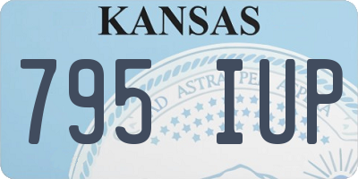 KS license plate 795IUP