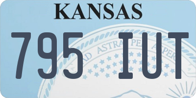 KS license plate 795IUT