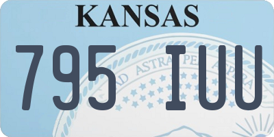 KS license plate 795IUU