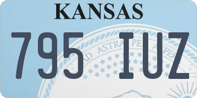KS license plate 795IUZ