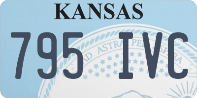 KS license plate 795IVC