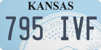 KS license plate 795IVF
