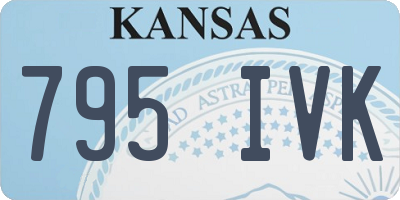 KS license plate 795IVK