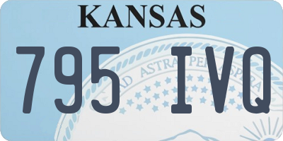 KS license plate 795IVQ