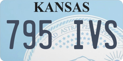 KS license plate 795IVS