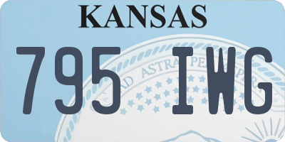 KS license plate 795IWG