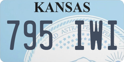 KS license plate 795IWI