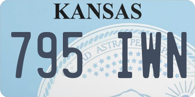 KS license plate 795IWN