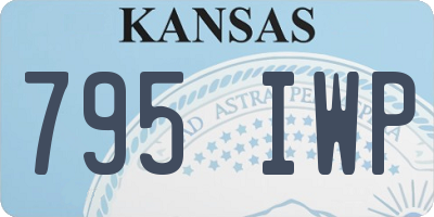 KS license plate 795IWP
