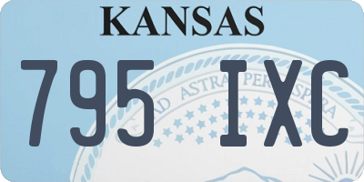 KS license plate 795IXC