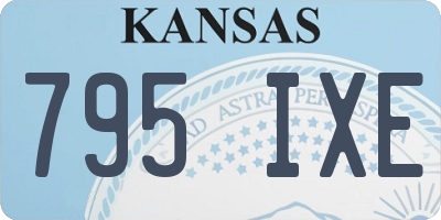 KS license plate 795IXE