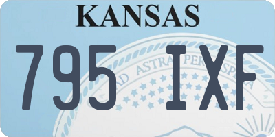 KS license plate 795IXF