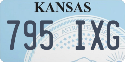 KS license plate 795IXG