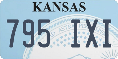 KS license plate 795IXI