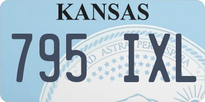 KS license plate 795IXL
