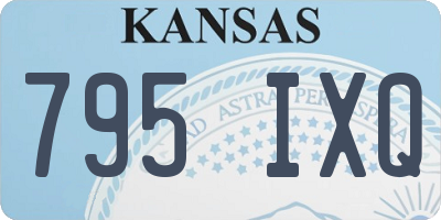KS license plate 795IXQ