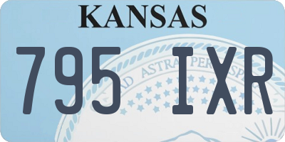 KS license plate 795IXR