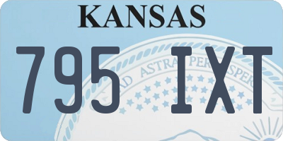 KS license plate 795IXT