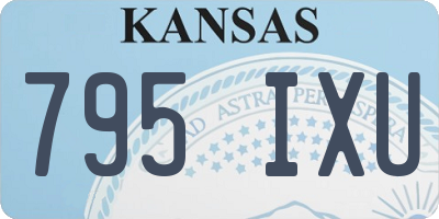 KS license plate 795IXU