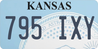 KS license plate 795IXY