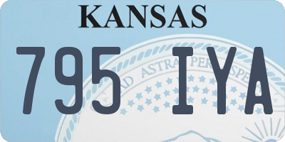 KS license plate 795IYA