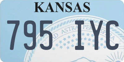 KS license plate 795IYC