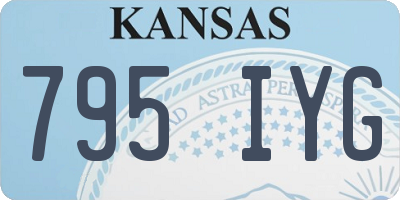 KS license plate 795IYG