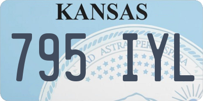 KS license plate 795IYL