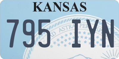 KS license plate 795IYN