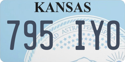 KS license plate 795IYO