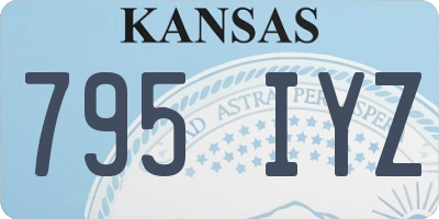 KS license plate 795IYZ