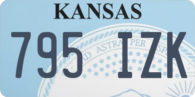 KS license plate 795IZK