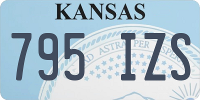 KS license plate 795IZS