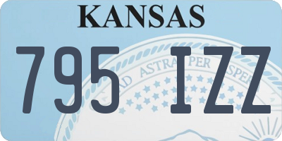 KS license plate 795IZZ