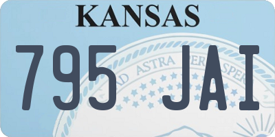 KS license plate 795JAI