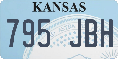 KS license plate 795JBH