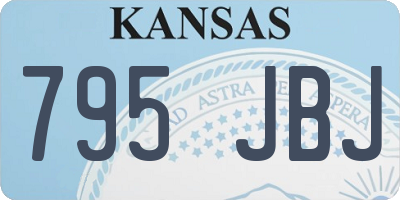 KS license plate 795JBJ
