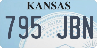 KS license plate 795JBN